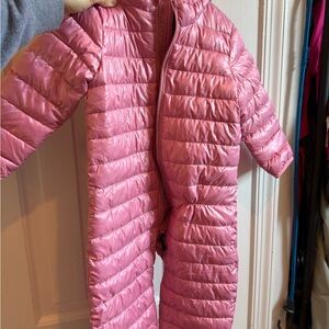 Primary Pink Puffer Snowsuit